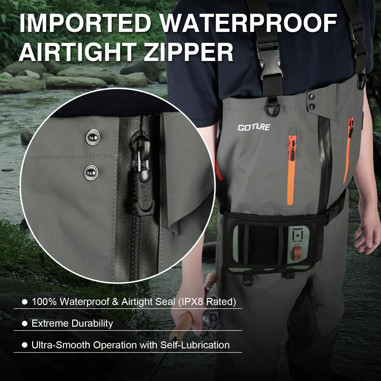 Goture 5-Layer Waterproof Fish - Fishing Waders recension och pris