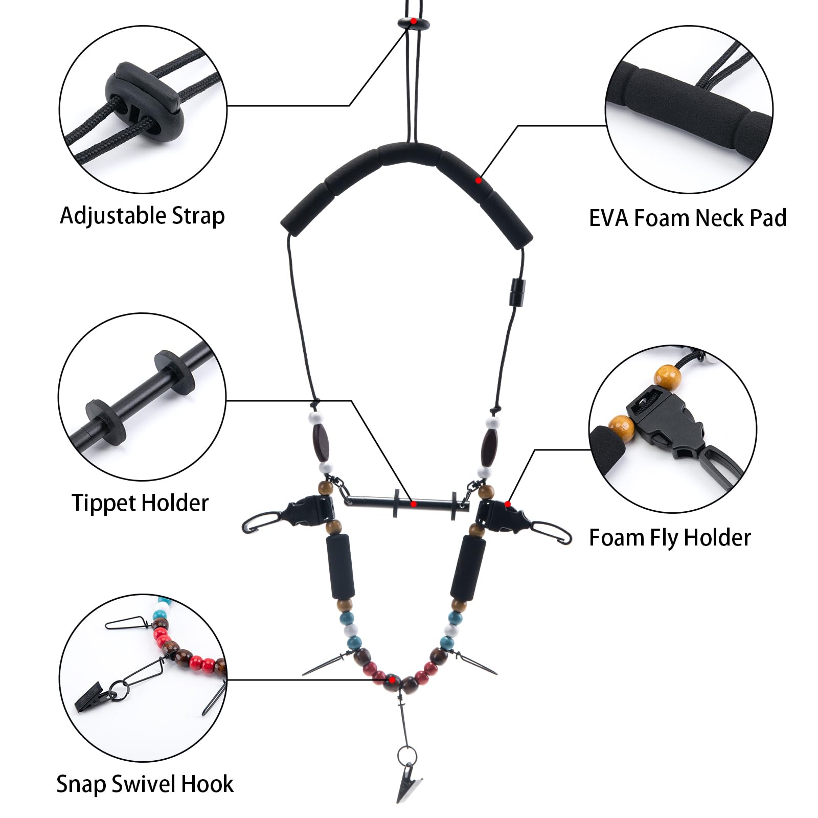 Goture Fly Fishing Lanyard Lig - Fishing Belt recension och pris